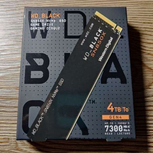 WD SN850X 4TB PCIe Gen4 NVMe Gaming SSD
