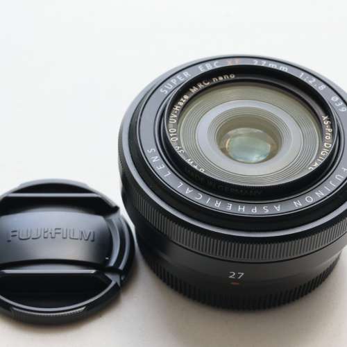 Fujifilm XF27mm F2.8 99% new + B+W filter