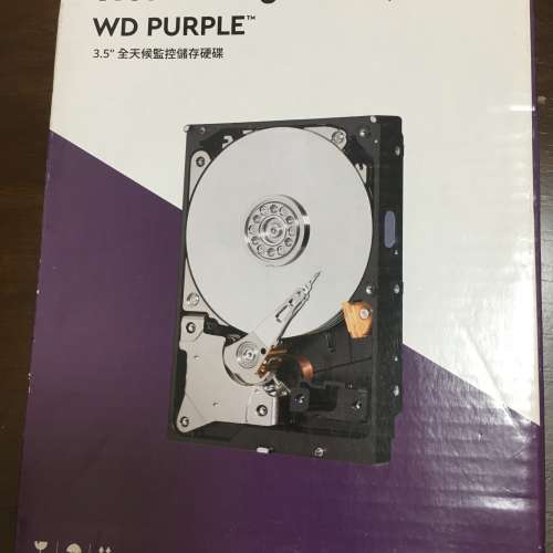 全新Western Digital WD Purple harddisk 3.5" 4TB