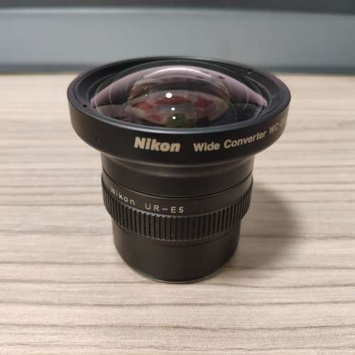 Nikon WC-E68＋UR-E5 新淨外接等效 19-58mm 0.68x廣角鏡＋轉接環 全套出售【適用於...