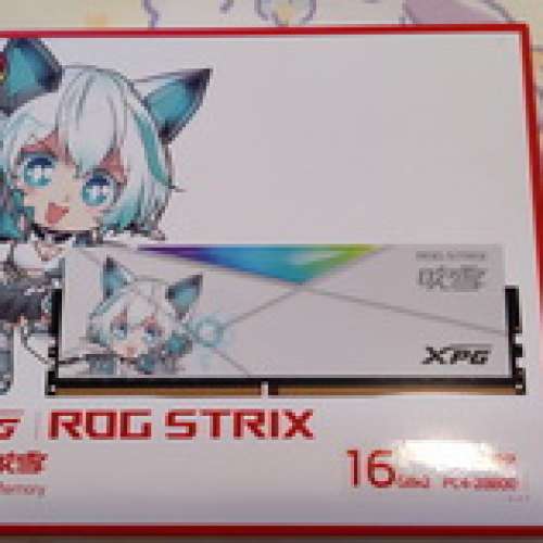 ADATA SPECTRIX D50 ROG STRIX 吹雪聯名版 DDR4 RGB 3600 16GB x 2