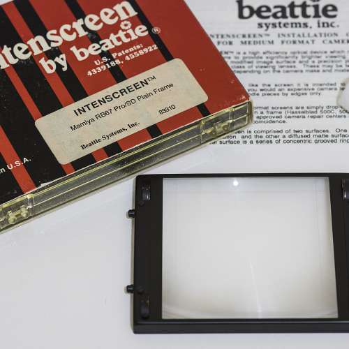 Mamiya RB67,proS,proSD 用Beattie USA 增光對焦片