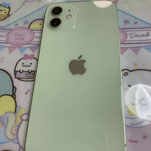 Iphone 12 128GB粉綠色（美版）單卡淨機一部，冇鎖有中文可用e-sim