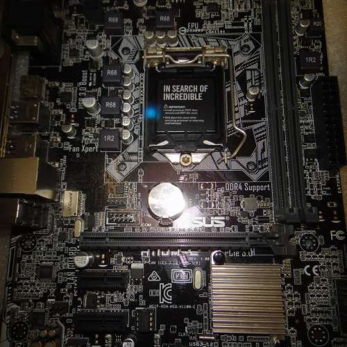 ASUS H110M-E 主版 包含window10Home Socket 1151 支援6、7代CPU