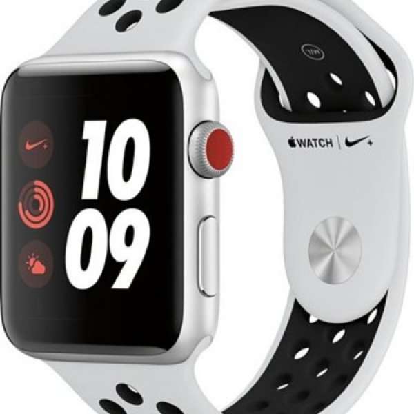 Apple watch Nike+ Series 3 (GPS + Cellular) 38mm 鋁金屬錶殼 白色90%new