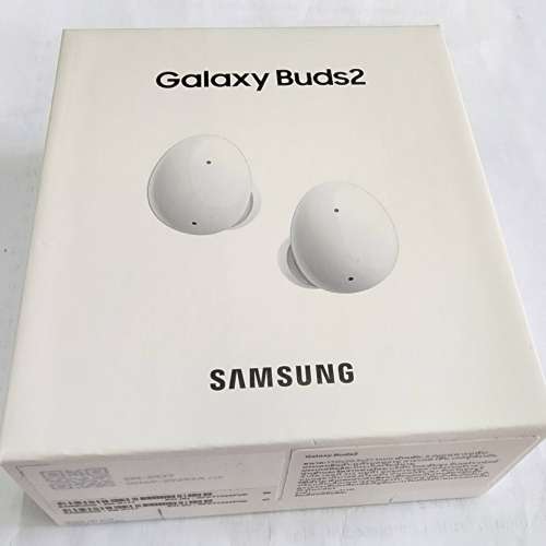 白色Samsung Galaxy Buds2