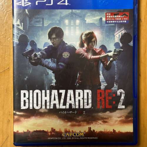 PS 4 GAME  BIOHAZARD RE:2 生化危機2重制版