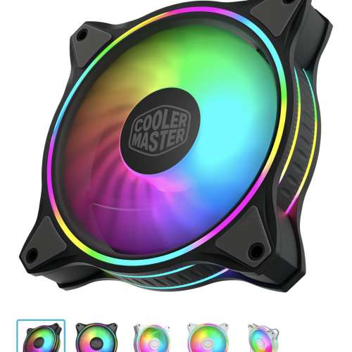 CoolerMaster MasterFan MF120 Halo ARGB fan x4