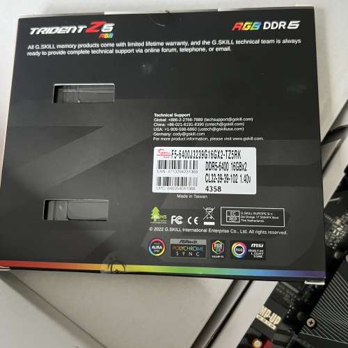 行貨Gigabyte Z790 AORUS ELITE AX (DDR5) not b760 z690 b660 加 gskill 6400mhz ...