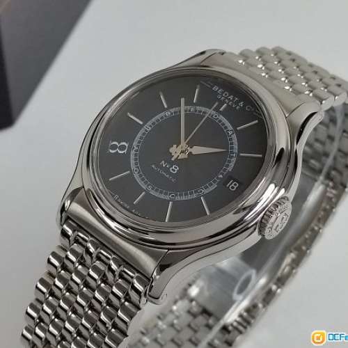 Bedat & Co No8 機械自動 日曆 原鋼帶腕錶