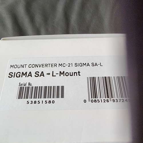 Sigma SA to L mount converter MC-21