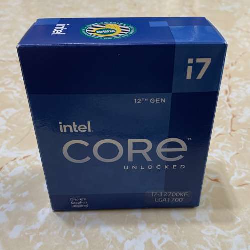 12代Intel i7-12700KF