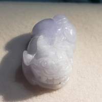 天然翡翠春彩貔貅