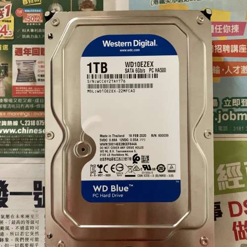 WD 3.5” 1TB HDD