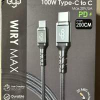 EGO wiry max 100w type c to c 200cm