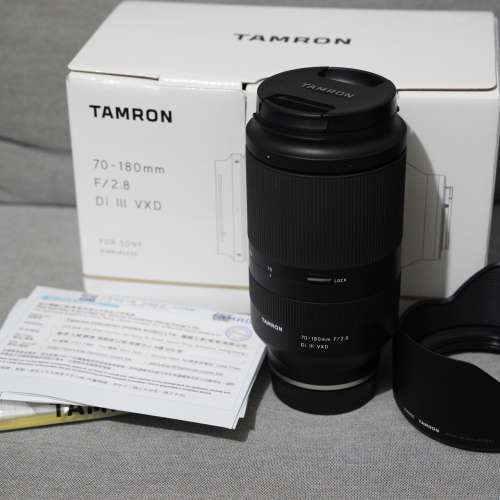 Tamron 70-180mm F2.8 VXD Sony FE Mount 全套有盒 香港行貨 保養到 2027-11尾