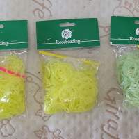 全新韓國DIY手鏈配件 彩虹橡皮筋手鏈 夜光編織手鏈 橡根手鏈 (每包300條)