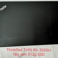 T495 R5-3500U Lenovo ThinkPad 14" AMD R5-3500U 16g ram 512g SSD