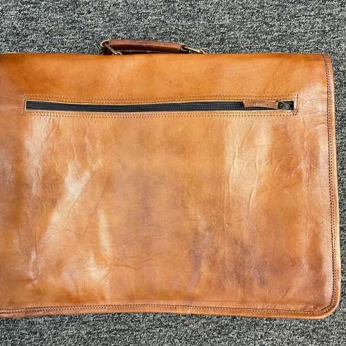 真皮公事包 99%新