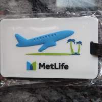 Metlife 飛機行李牌 flight luggage tag