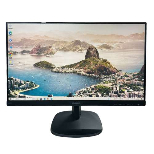 24" PHILIPS 243V7Q ｜1080P 75Hz【👍🏼無邊框｜🔊有喇叭｜✔可掛牆｜👀 IPS 不閃屏...
