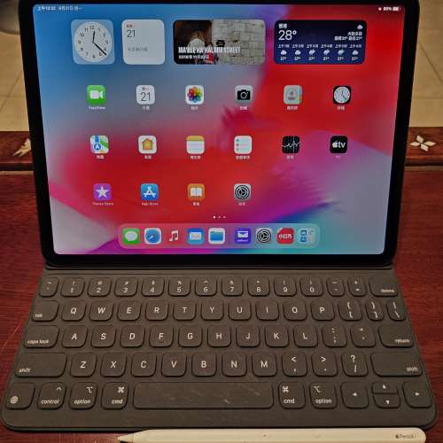 iPad Pro 11inch LTE256GB 4G, 摺套連鍵盤, Apple Pencil 2
