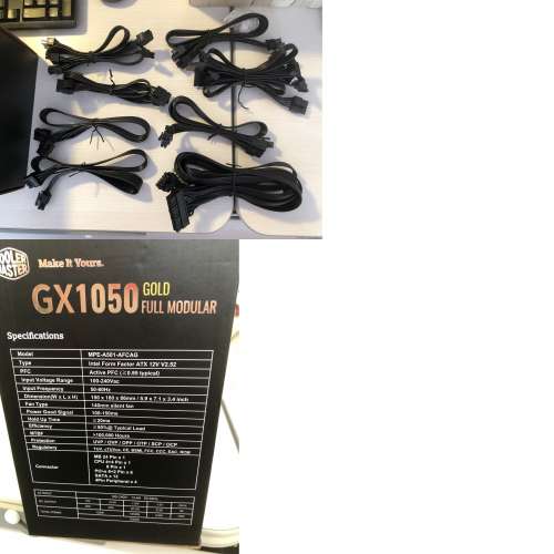 Cooler Master GX Gold 1050 V2 1050W 80 Plus Gold Full Modular PSU (有收據)
