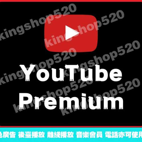 YouTube Premium Music⁠會⁠籍 十二個月