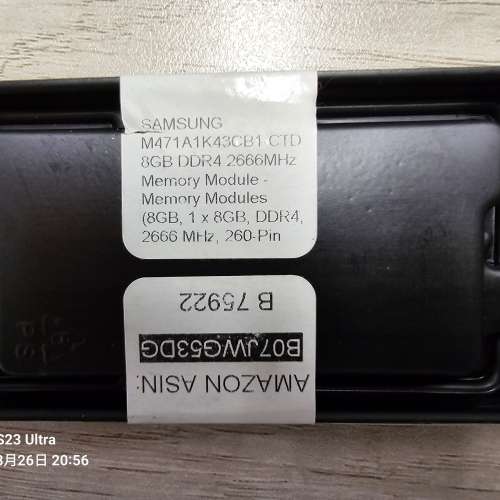 SAMSUNG 2666MHz 8GB DDR4, 260-Pin SO-DIMM RAM