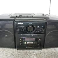 Sanyo MCH-900K手提機...可插電220v....卡帶收音6碟cd