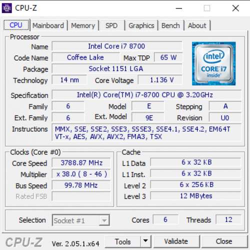 Intel i7-8700