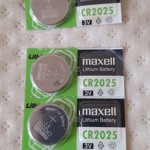 全新Maxell CR2025 Lithium Battery 3V 鈕扣鋰電池 鈕扣電池 Lithium Button Batter...