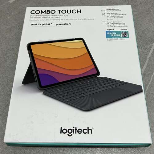 LOGITECH 羅技 Combo Touch - IPad Air (第 5 代 2022) 鍵盤護殼配備觸控板