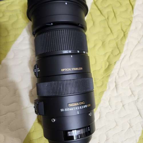 Sigma 50-500mm F4.5-6.3 APO DG OS HSM