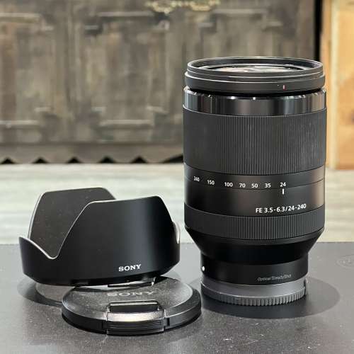 Sony FE 24-240mm F3.5-6.3 OSS lens with hood for Sony A7IV, A7RV, A9, A7C, A1