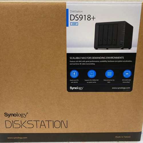 Synology DS918+ 4-Bay NAS[已升級原廠4G+4G RAM]