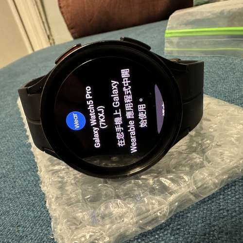 九成新Samsung Galaxy watch 5 pro 45mm Titanium black