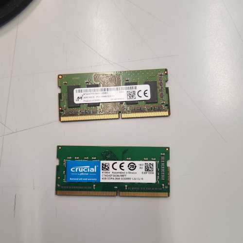 兩條 4GB SODIMM DDR4 2666MHz Notebook Ram 私保14日