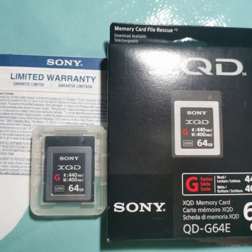 Sony XQD G 記憶卡64GB