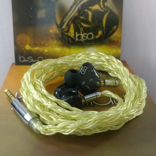 28mart 瘦佬 BSA Super 2 + Premium Series SCS01 單晶銀 10絞 升級線 2pin 4.4mm