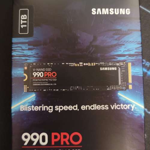 全新SAMSUNG 990 PRO 1TB NVMe Gen 4 SSD