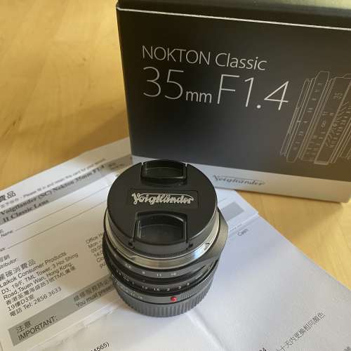 Voigtlander(SC) Nokton 35mm F1.4II Classic Lens M Mount (Leica)