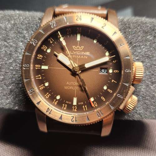 Glycine airman hot sale 44 bronze