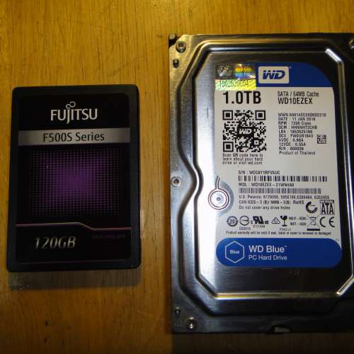 120GB SSD+WD1000GB HDD 多套 Fujitsu、TOSHIBA、OCZ