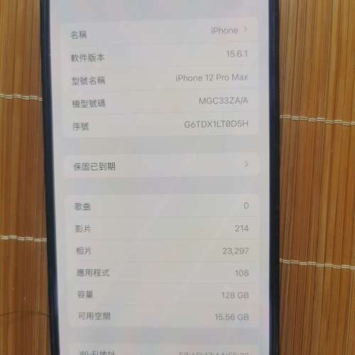 Iphone 12 pro max blue 128gb