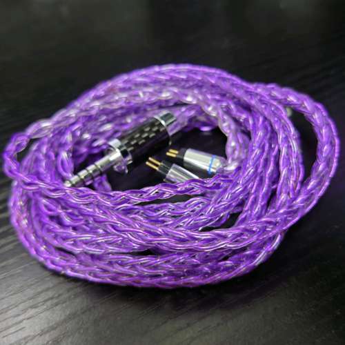 紫色耳機線 2pin 4.4插頭