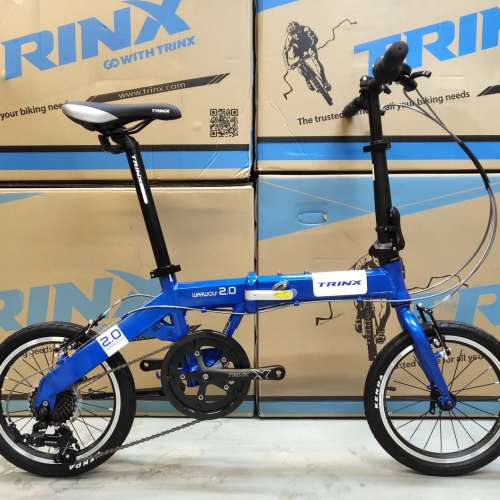 《免費送貨/送頭盔》TRINX WarWolf 2.0 - 7速 V剎 方便收納 16寸 摺疊單車