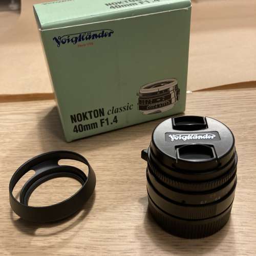 Voigtlander nokton classic 40mm f1.4 (送 Hoya filter, 金屬遮光畢, E mount 轉...