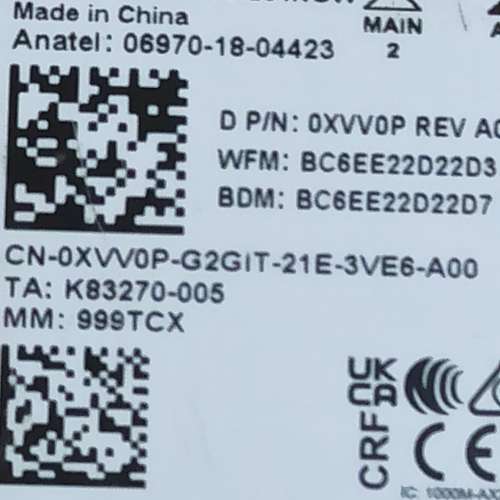 全新:  Intel AX201NGW, WIFI 6 /  Bluetooth 5.2