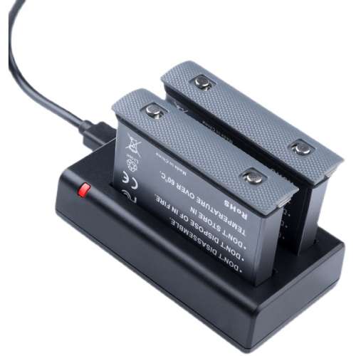 全新 Insta360 One X2 電池充電器套裝 1700mah高容量 雙鋰電 雙槽充電器 2電1充 副...